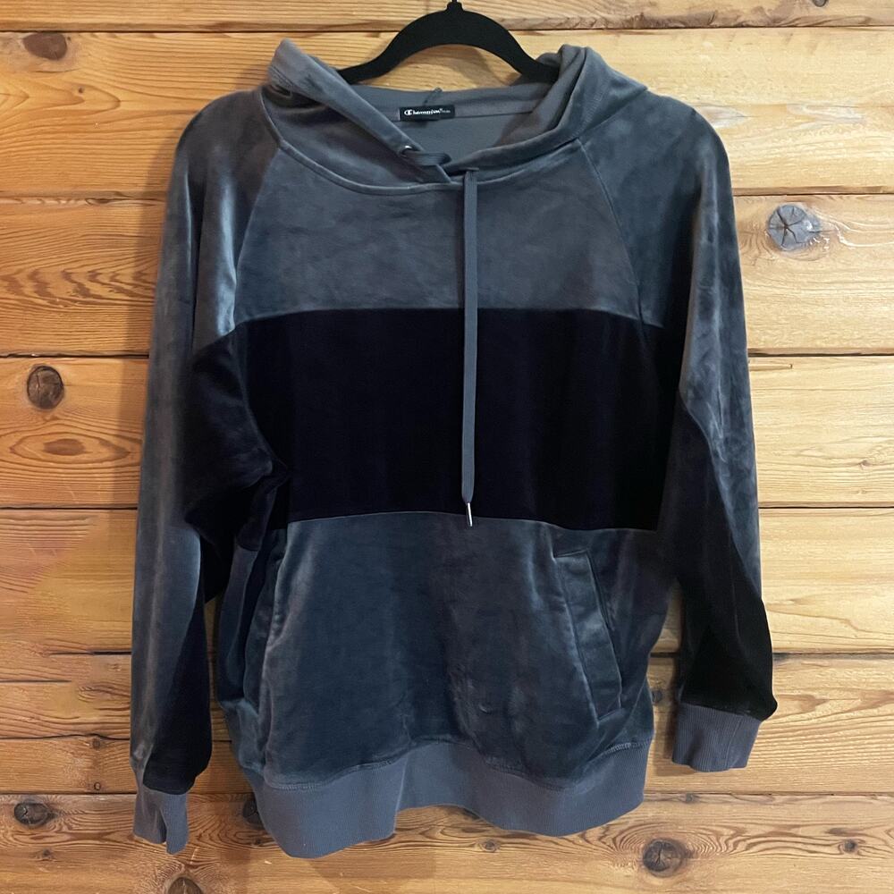 Champion Velour Hoodie Small